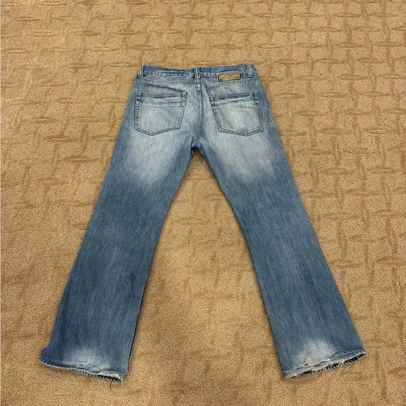 Vtg United Colors Benetton Boot Cut Jeans Denim Jeans 30x29 - Picture 8 of 16